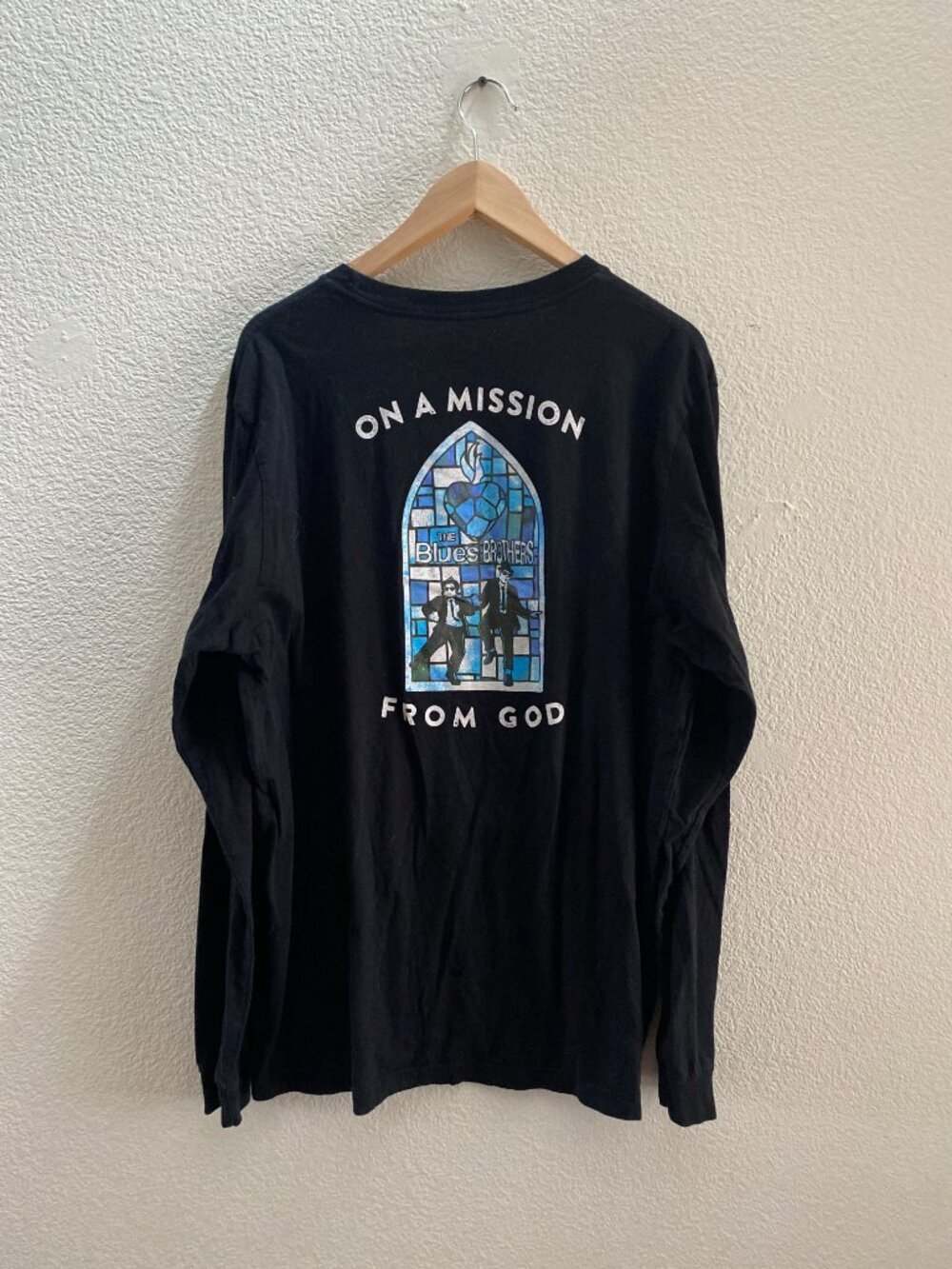 Blues Brothers On A Mission From God House Of Blues Long Sleeve Shirt 2XL Black